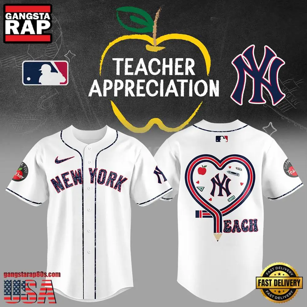 New York Yankees Teacher Appreciation 2025Baseball Jersey Shirt