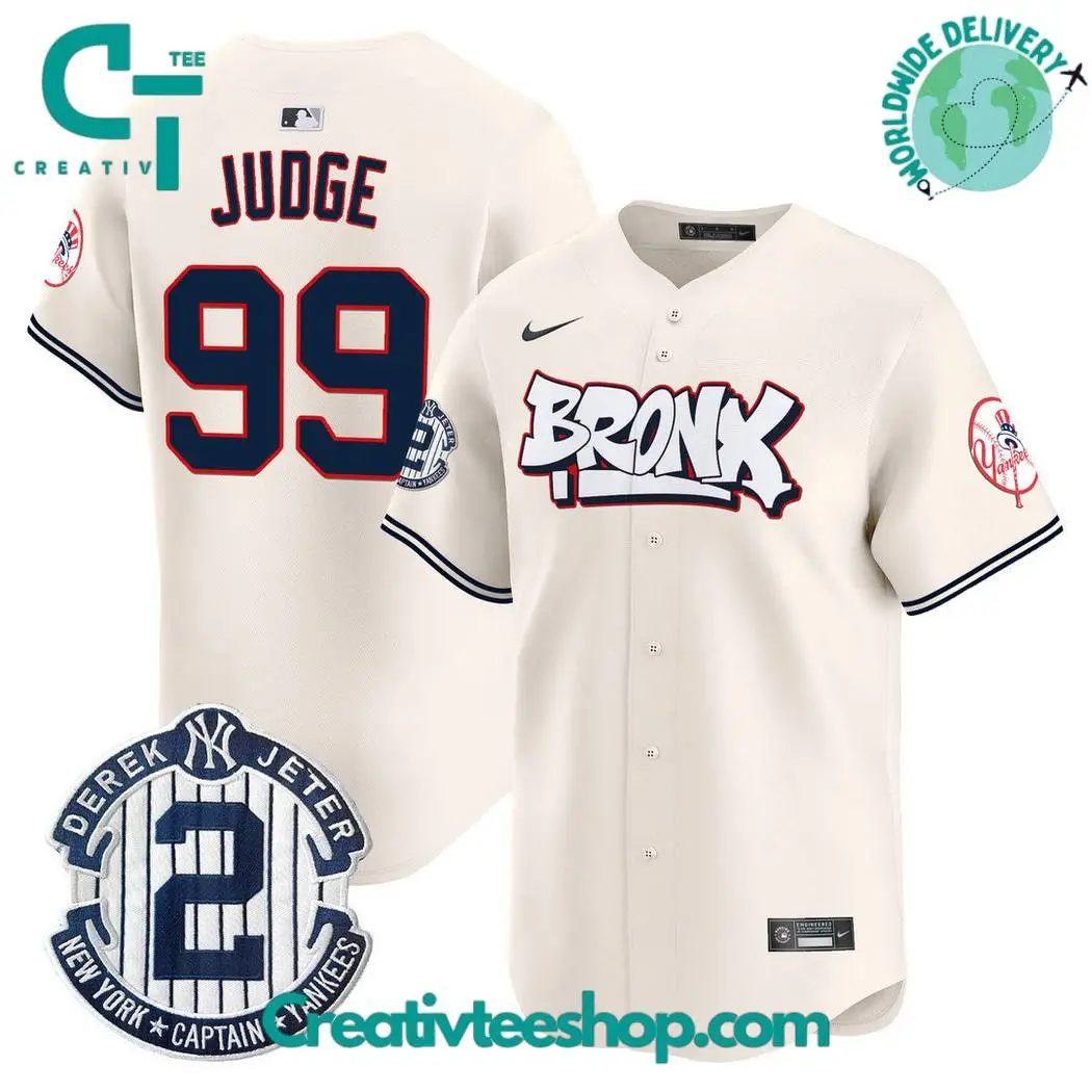 New York Yankees The Bronx Graffiti Cream Baseball Jersey