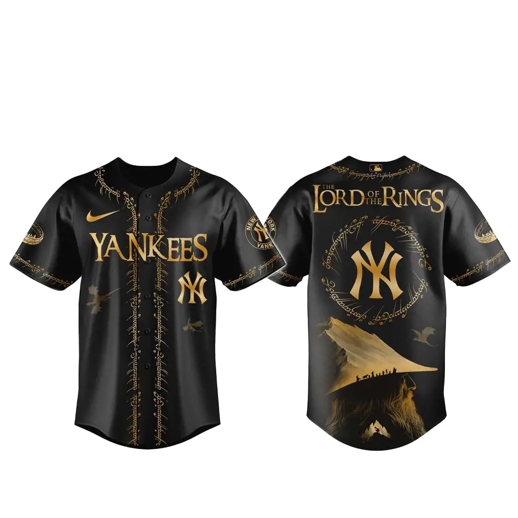 New York Yankees The Lords Of The Rings 25th Anniversary 2026 Baseball Jersey - Tazila