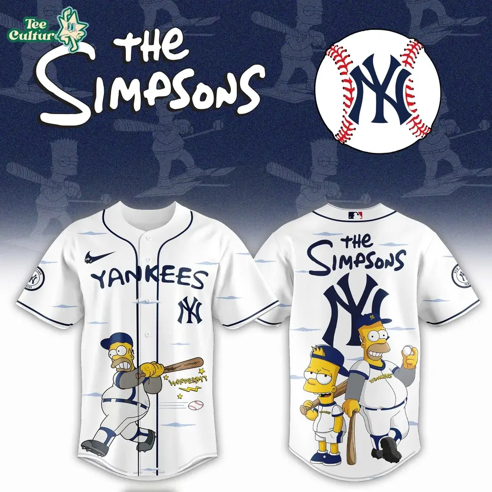 New York Yankees The Simpsons 2026 Limited Edition Jersey Jogger Cap Set New York Yankees The Simpsons 2026 Limited Edition Jersey Jogger Cap Set - Image 1
