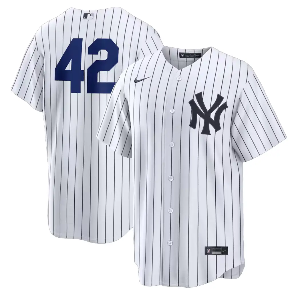 New York Yankees White Home 2026 Jackie Robinson Day Baseball Jersey - Tazila