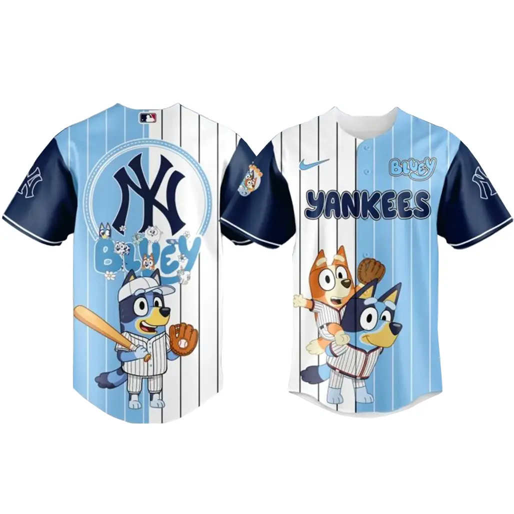 New York Yankees x Bluey Fans Baseball Jersey - Tazila