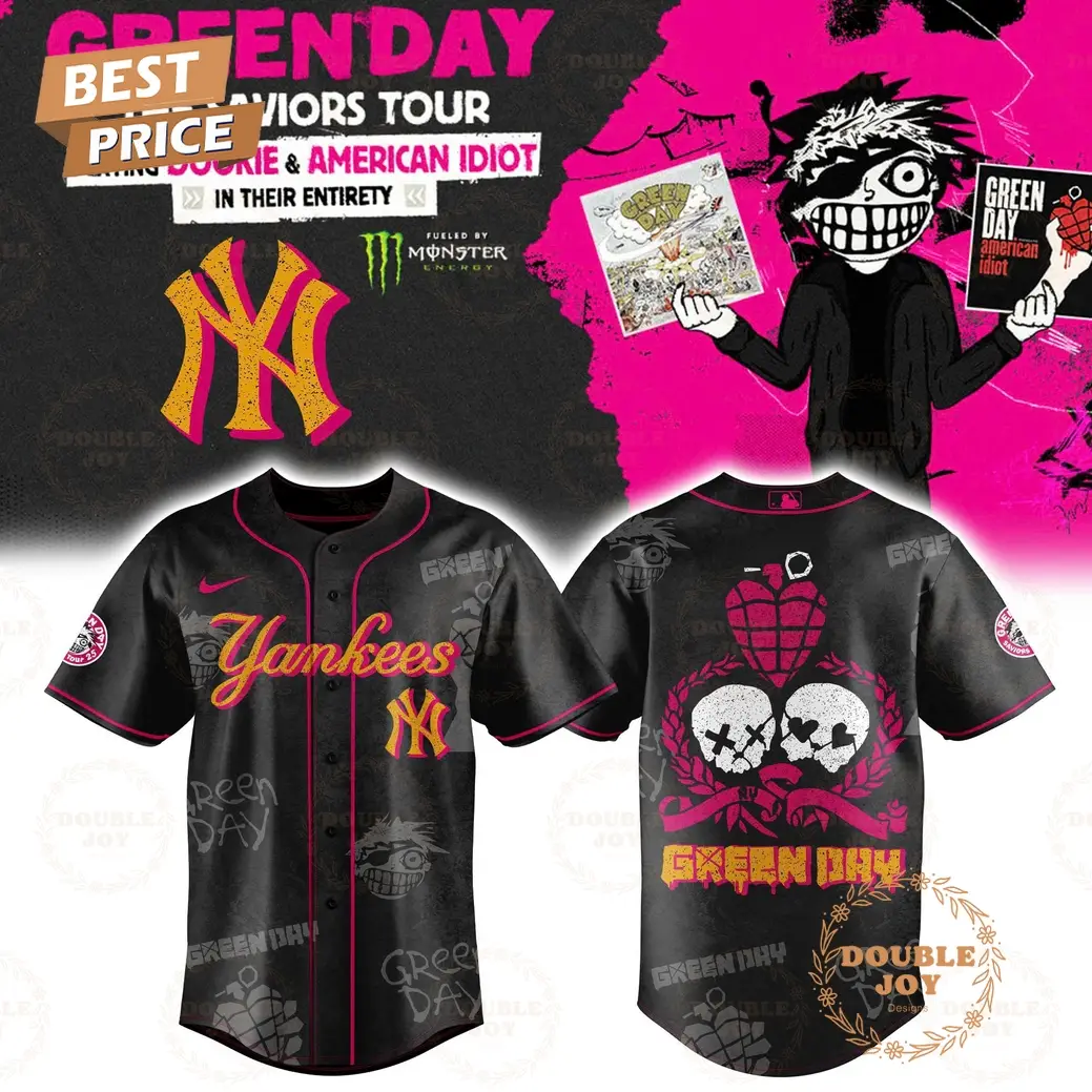 New York Yankees x Green Day The Saviors Tour 2025 Limited Edition Baseball Jersey