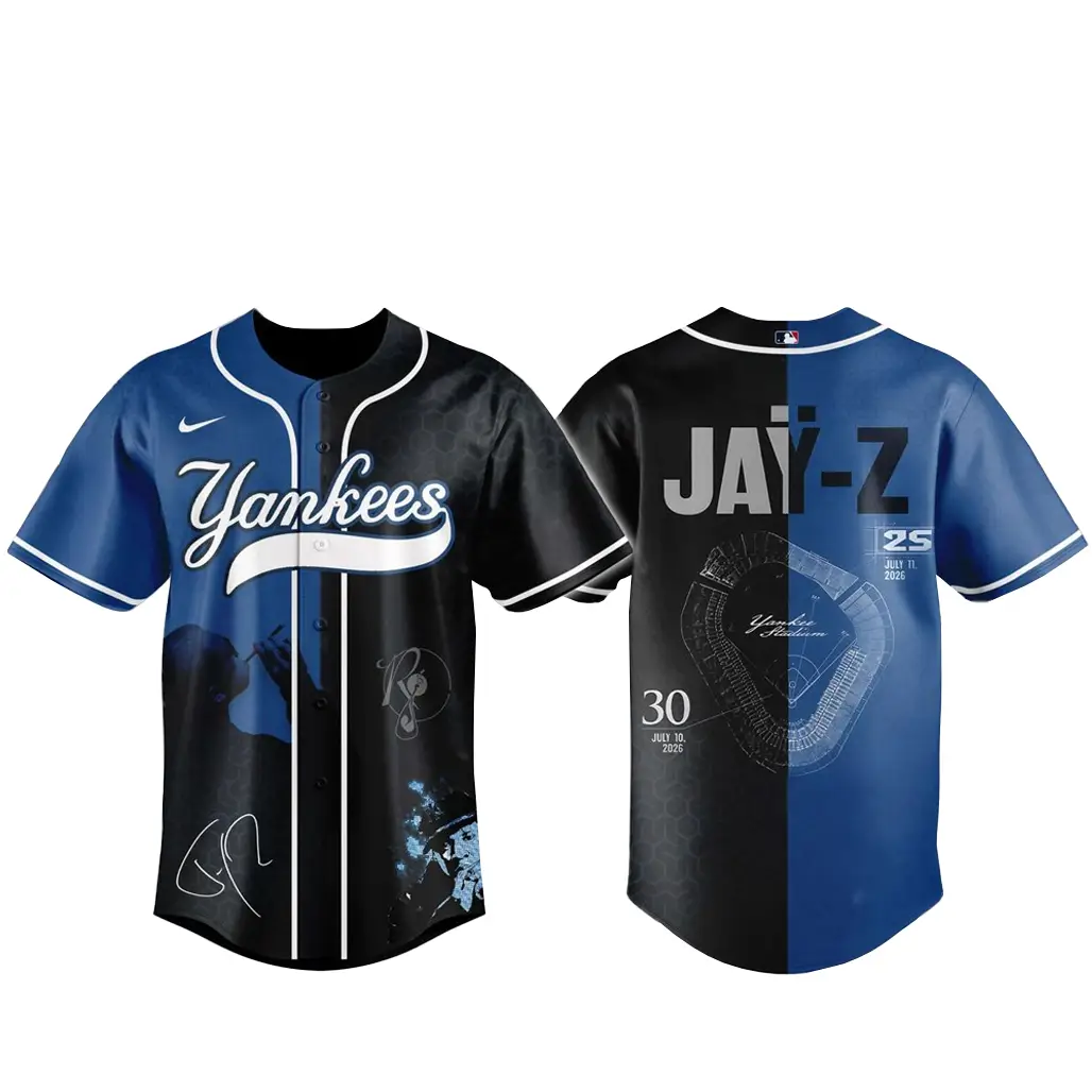New York Yankees x Jay-Z Night 2026 Anniversary Show Baseball Jersey - Tazila