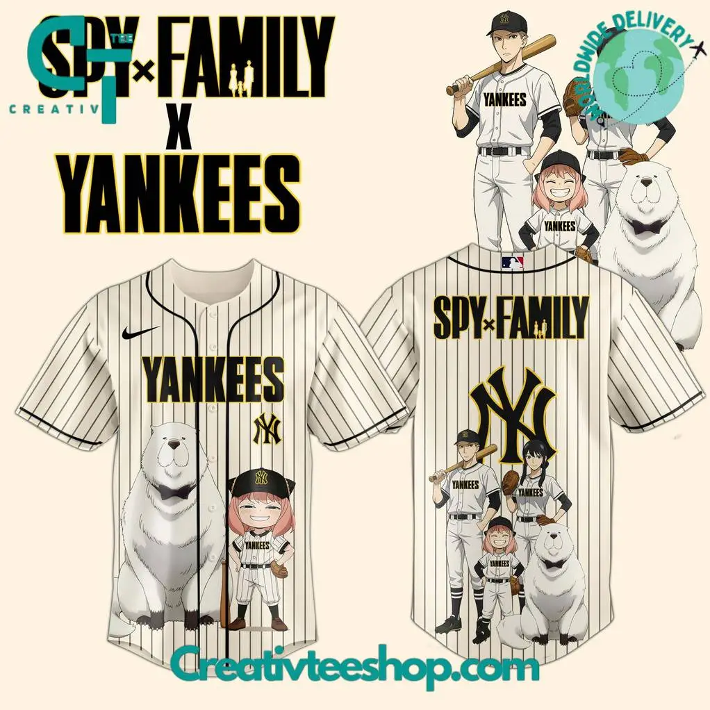 New York Yankees X Spy Family Special Edition Baseball Jersey