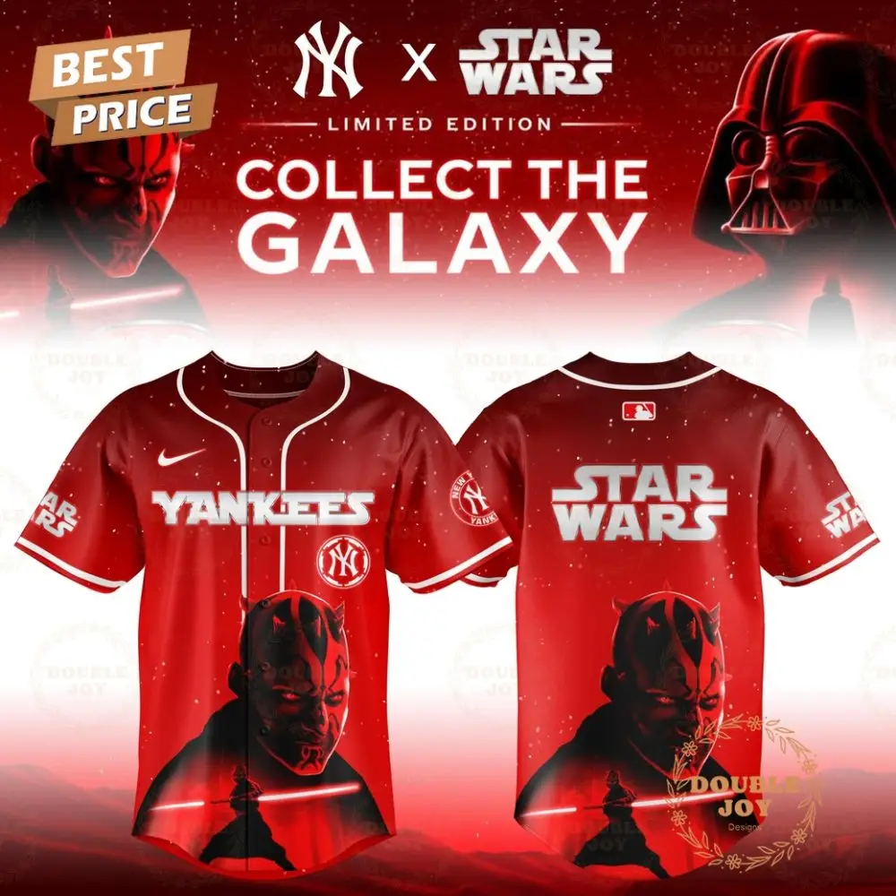 New York Yankees X Star Wars "Darth Maul" 2025 Special Edition Baseball Jersey