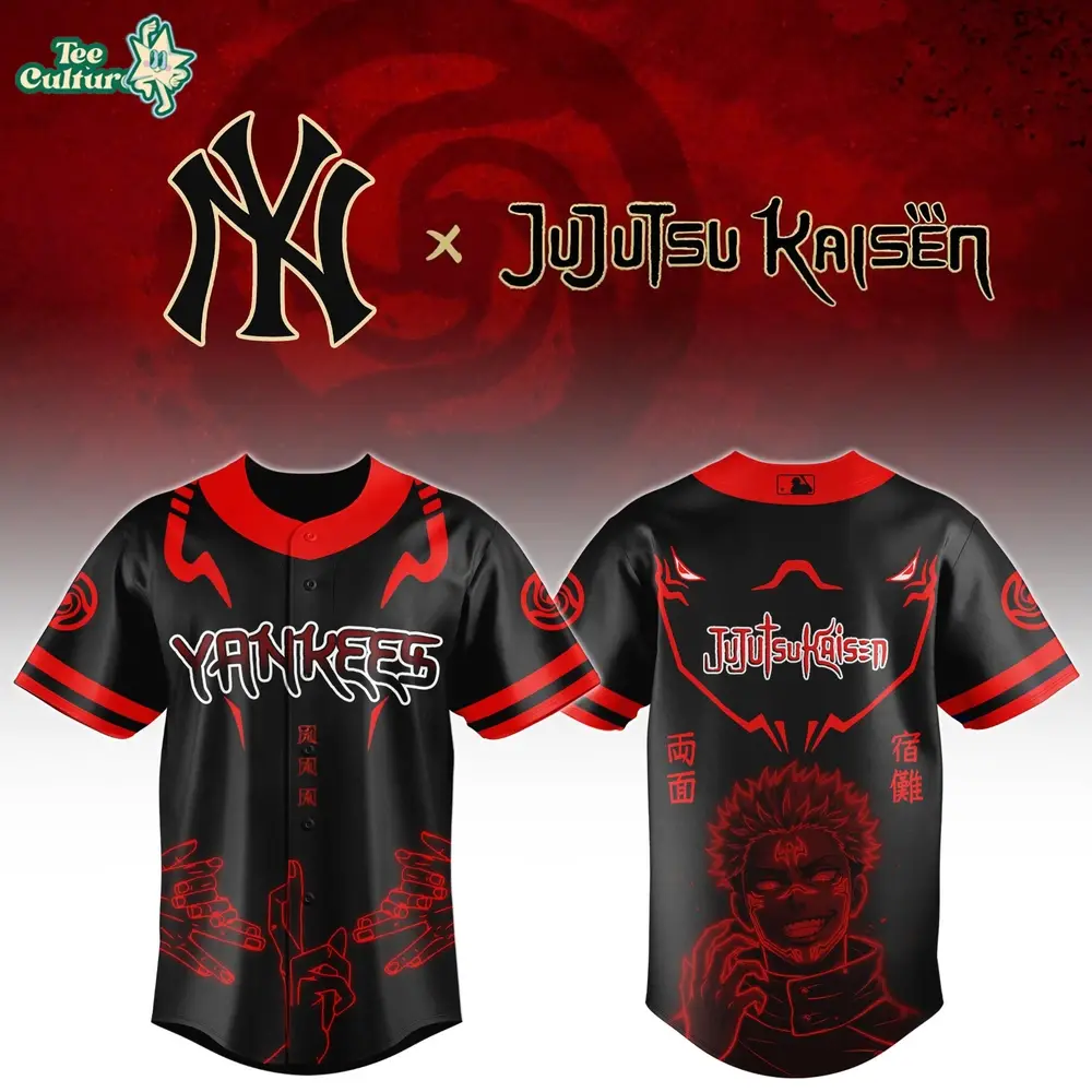 New York Yankees x Sukuna Cursed Energy Limited Anime Jersey