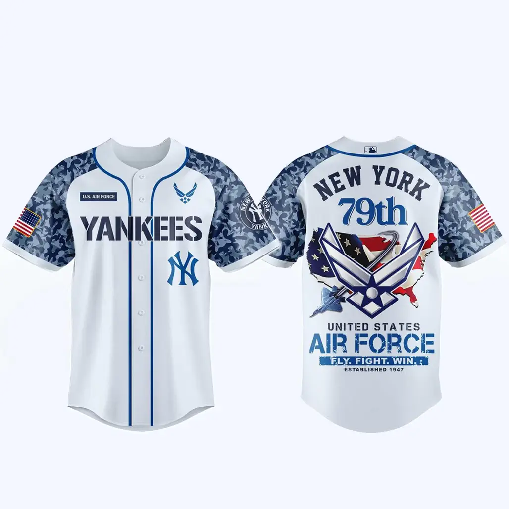 New York Yankees x US Air Force 79th Anniversary 2026 Baseball Jersey - Tazila