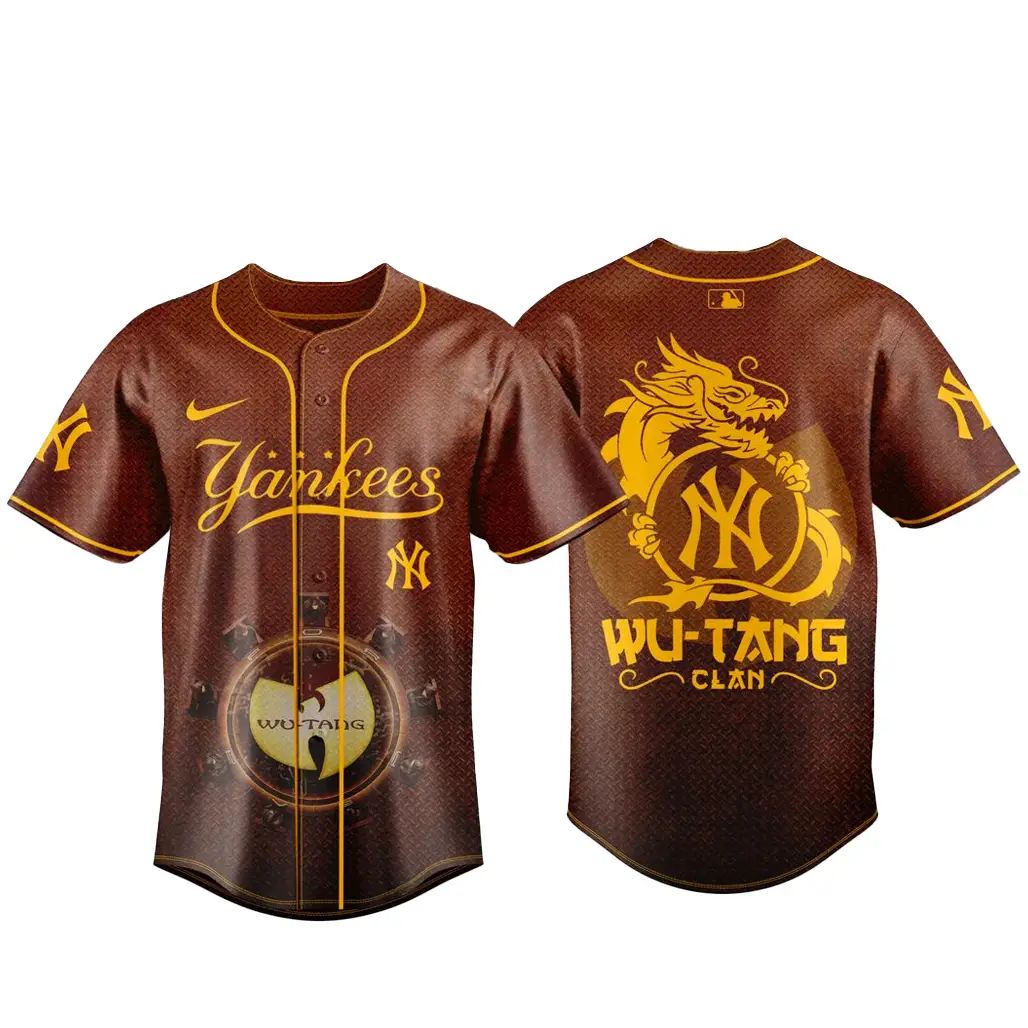 New York Yankees x Wu-Tang Forever The Final Chamber-US Tour 2026 Baseball Jersey - Tazila
