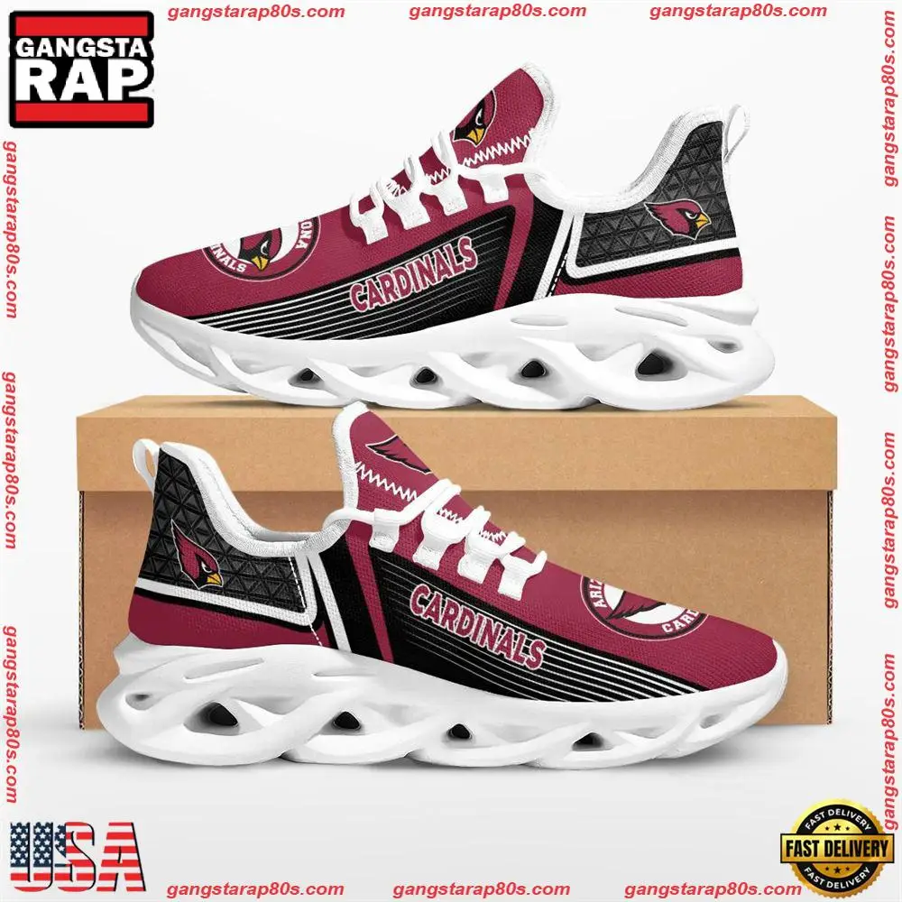 NFL Arizona Cardinals #1 Fan Max Soul Shoes Running Sneakers Running Sneakers Limited Edition
