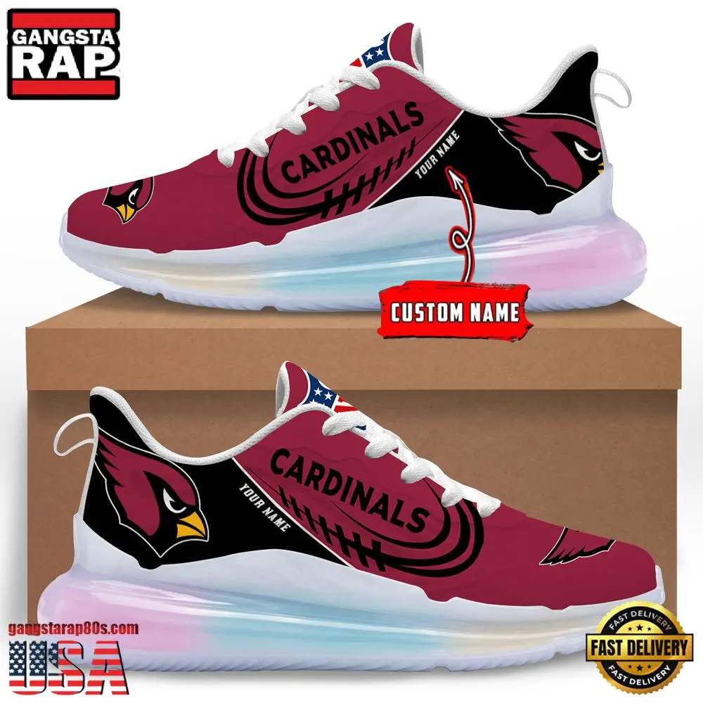 NFL Arizona Cardinals Custom Rainbow Atmospheric Air Force 1 Sneaker Shoes NFL Arizona Cardinals Custom Rainbow Atmospheric Air Force 1 Sneaker Shoes - Image 1