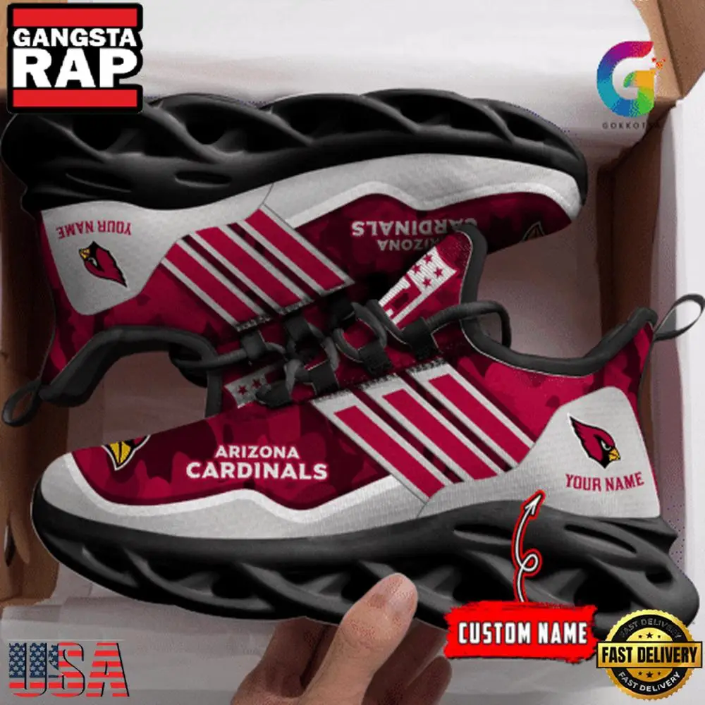 NFL Arizona Cardinals Sport Logo New Design Max Soul Shoes Running Sneakers