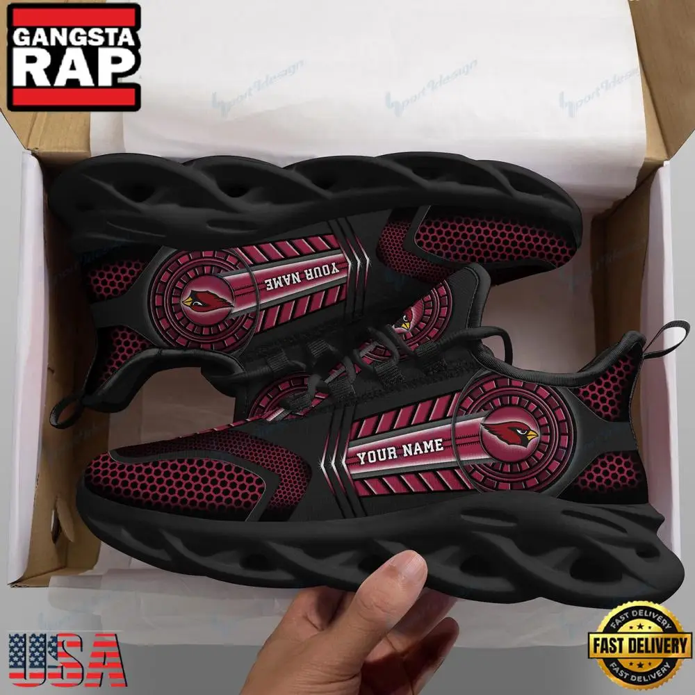 NFL Arizona Cardinals Team Pattern New Design Max Soul Shoes Running Sneakers