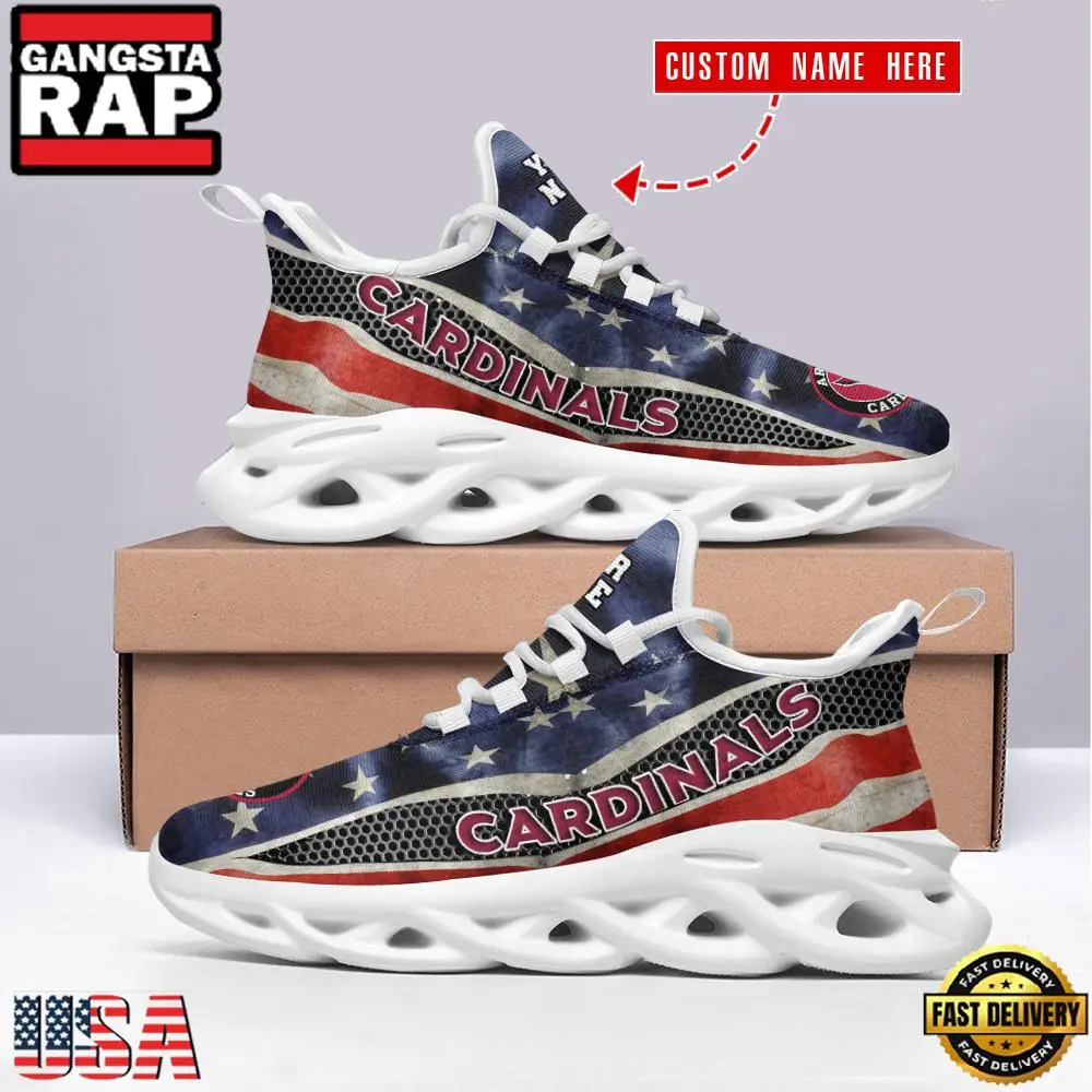 NFL Arizona Cardinals US Flag New Design Max Soul Shoes Running Sneakers