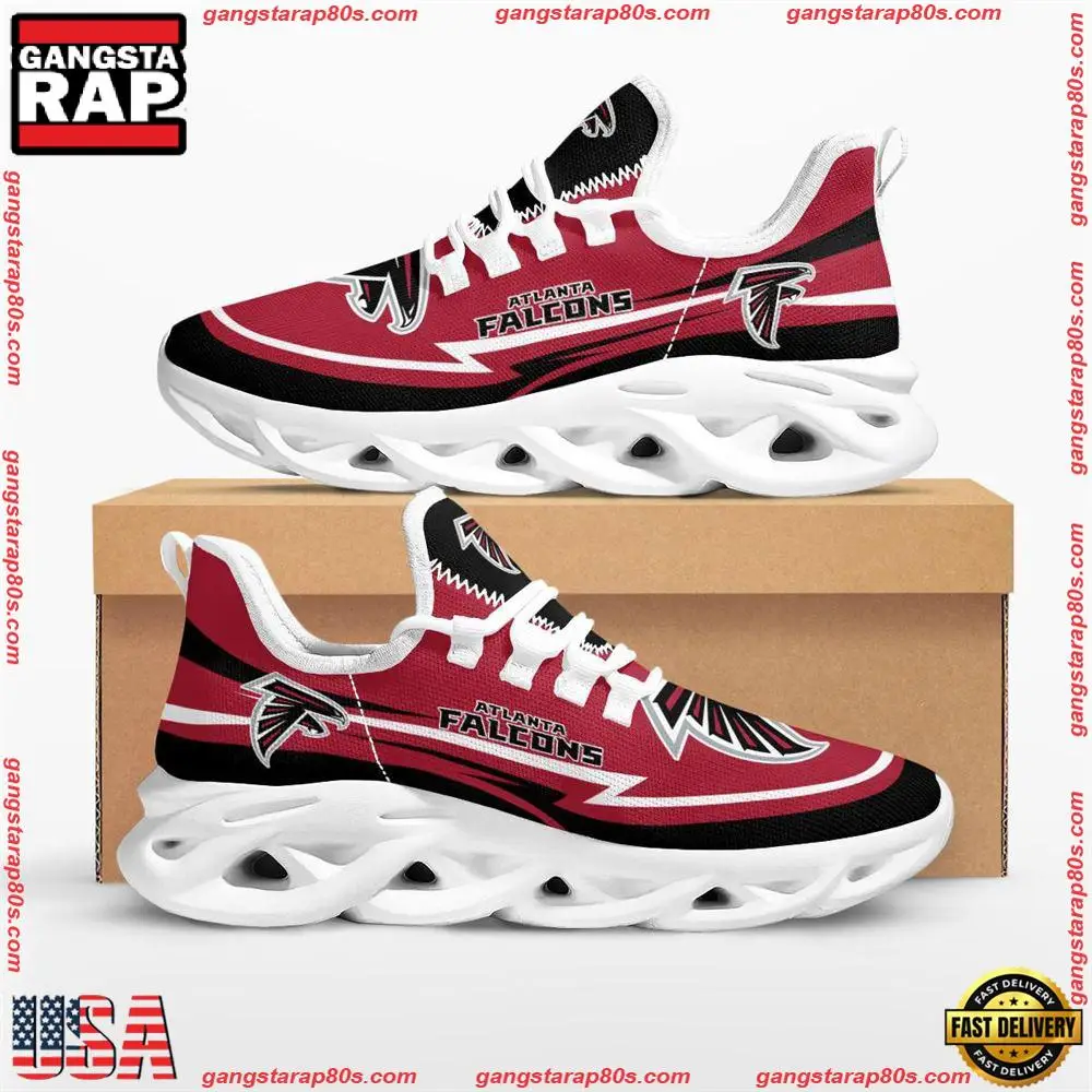 NFL Atlanta Falcons Are Coming Curves Max Soul Shoes Running Sneakers