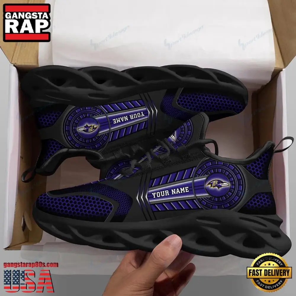 NFL Baltimore Ravens Team Max Soul ShoesRunning Sneakers