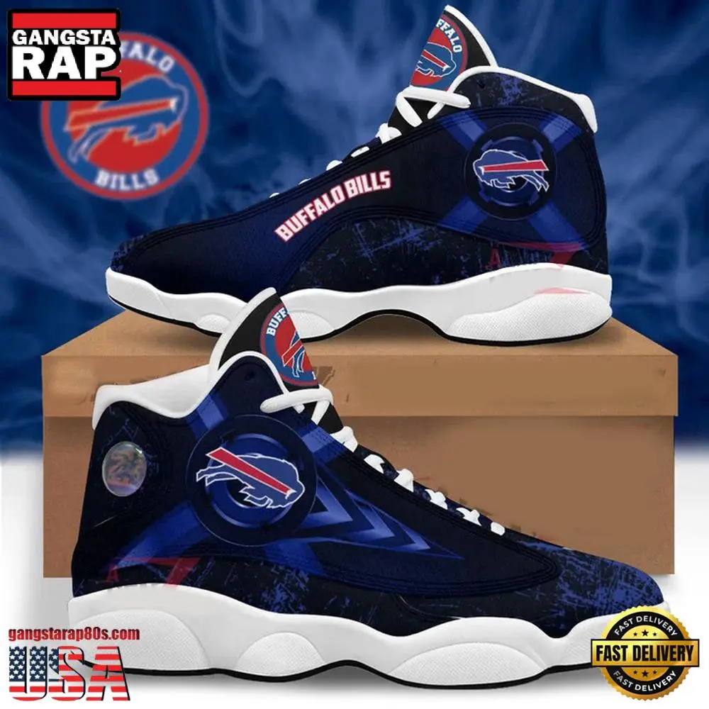 NFL Buffalo Bills New Design Air Jordan 13 Running Sneakers Shoes For Fans