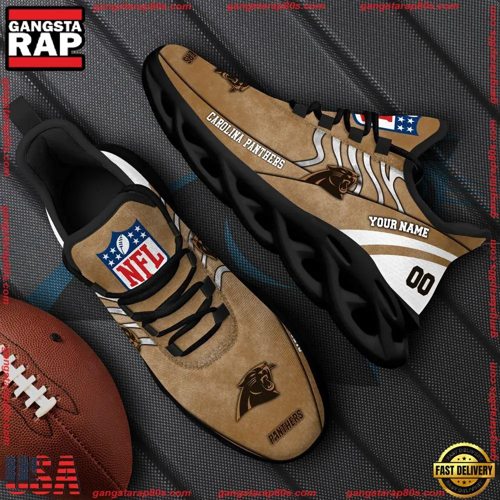 NFL Carolina Panthers New Design Max Soul Shoes, Running Sneakers