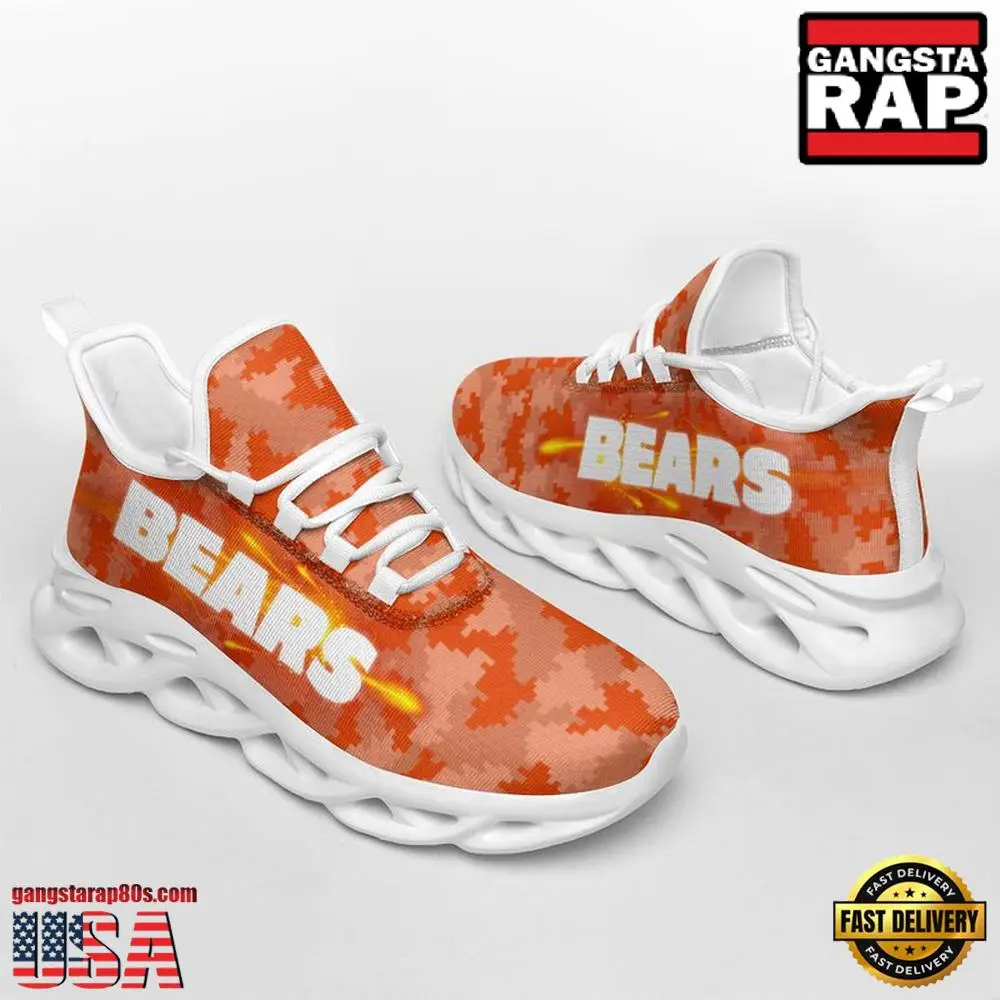 NFL Chicago Bears Knitted Camouflage Sport Team Max Soul Shoes