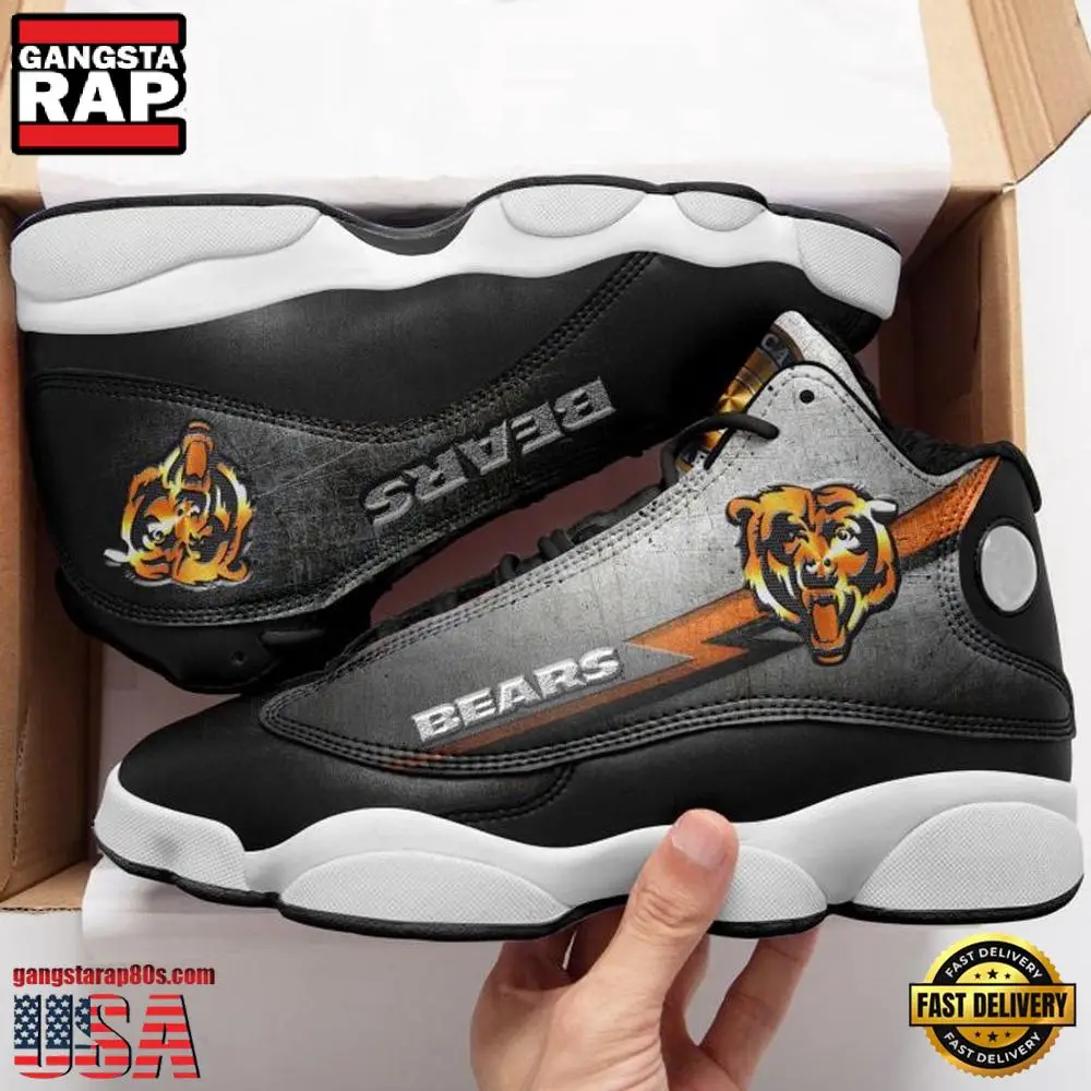 NFL Chicago Bears New Design Air Jordan 13 Running Sneakers Shoes