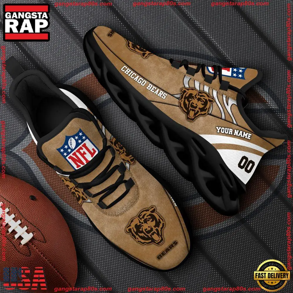 NFL Chicago Bears New Design Max Soul Shoes, Running Sneakers
