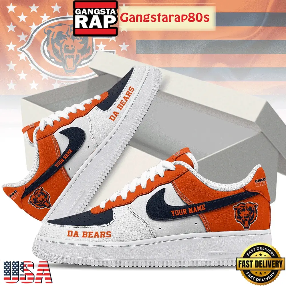 NFL Chicago Bears New Season Custom Nike Air Force 1 Sneakers Shoes NFL Chicago Bears New Season Custom Nike Air Force 1 Sneakers Shoes - Image 1