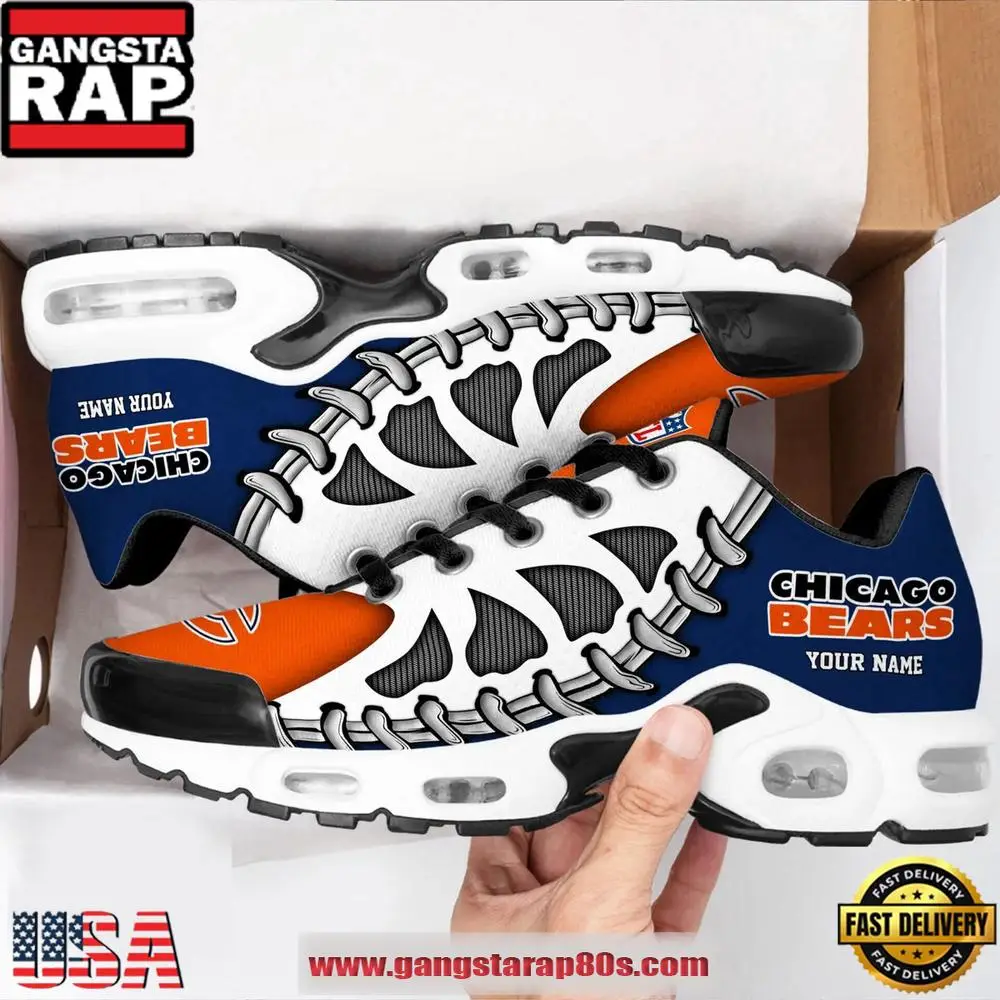 NFL Chicago Bears Unique Design 2026 Custom Air Max Plus Shoes Running Sneakers