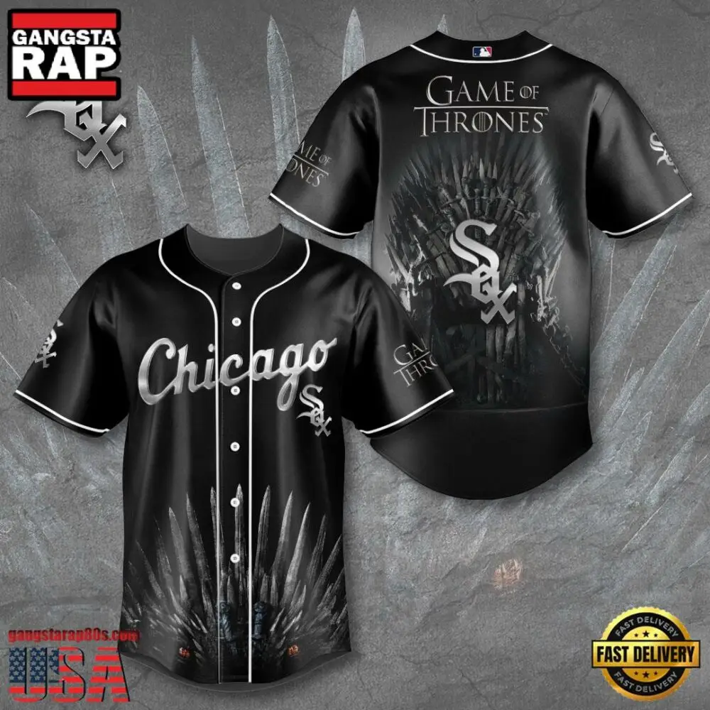 NFL Chicago White Sox x Game of Thrones Baseball Jersey Shirt