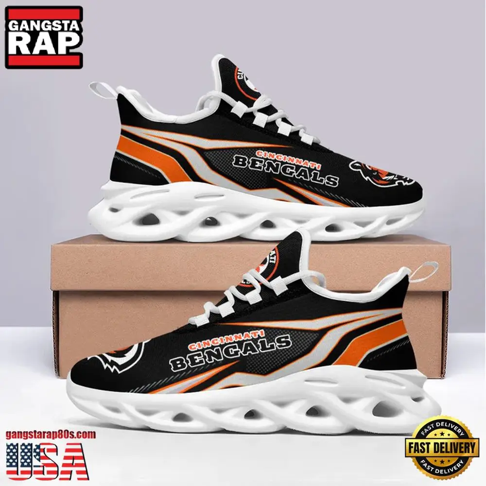 NFL Cincinnati Bengals Max Soul Shoes Running Sneakers New Designer