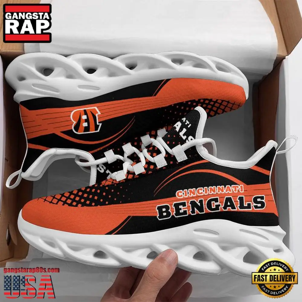 NFL Cincinnati Bengals New Design 2025 Max Soul Shoes Running Sneakers