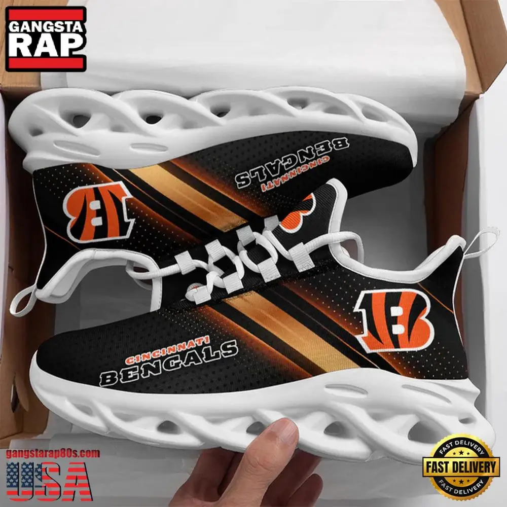 NFL Cincinnati Bengals Sport Team Max Soul Shoes Running Sneakers New Designer