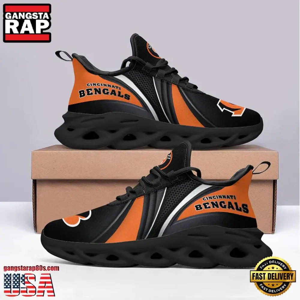 NFL Cincinnati Bengals Team Football Max Soul Shoes Running Sneakers New Designer