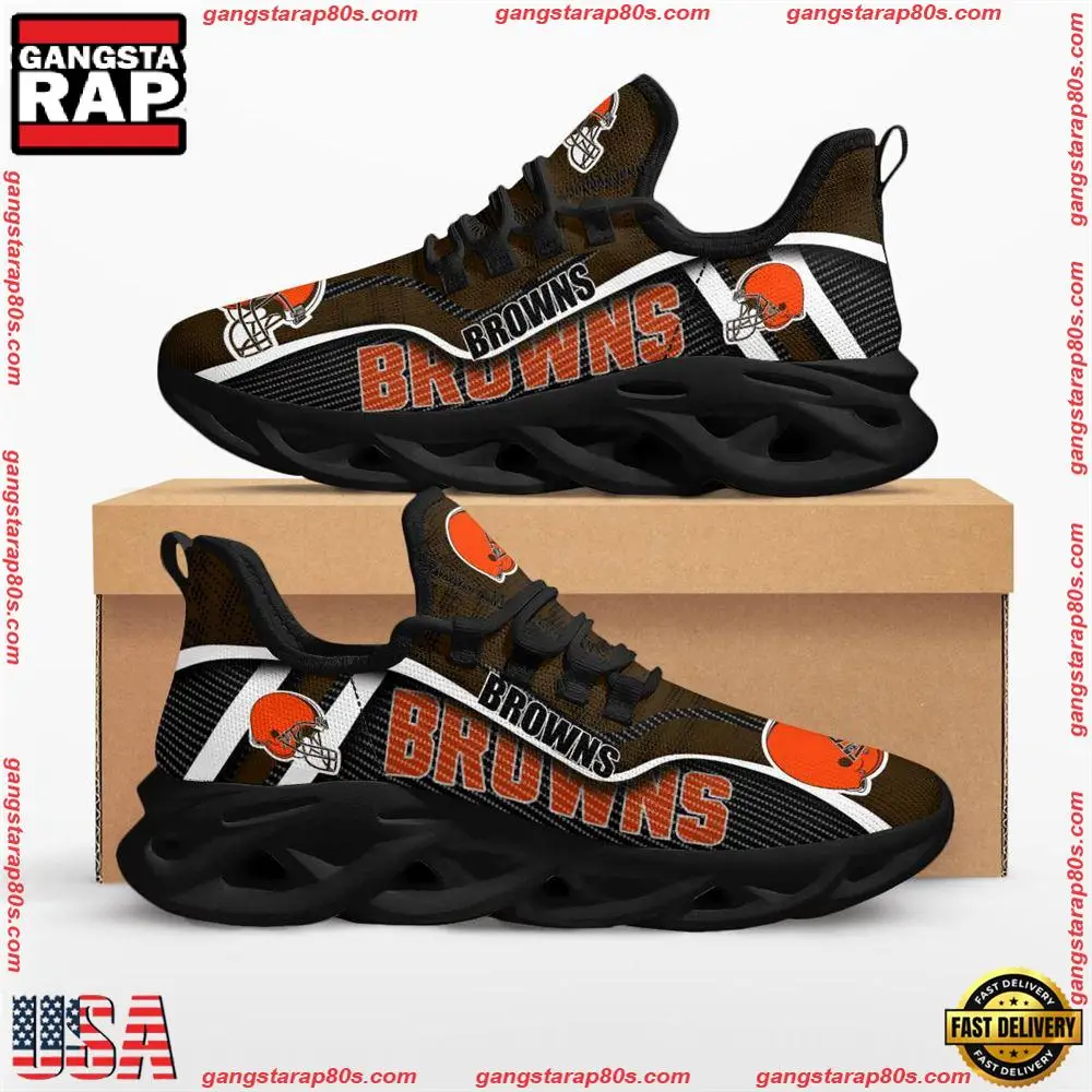 NFL Cleveland Browns Jumpstart Max Soul Shoes Running Sneakers Running Sneakers