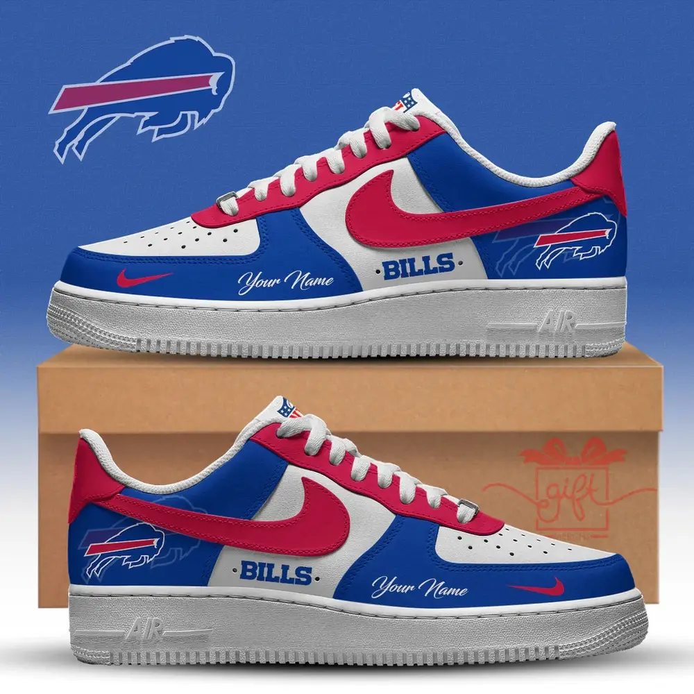 NFL Custom Buffalo Bills New 2026 Version Nike Air Force 1 Fashions Shoes NFL Custom Buffalo Bills New 2026 Version Nike Air Force 1 Fashions Shoes - Image 1