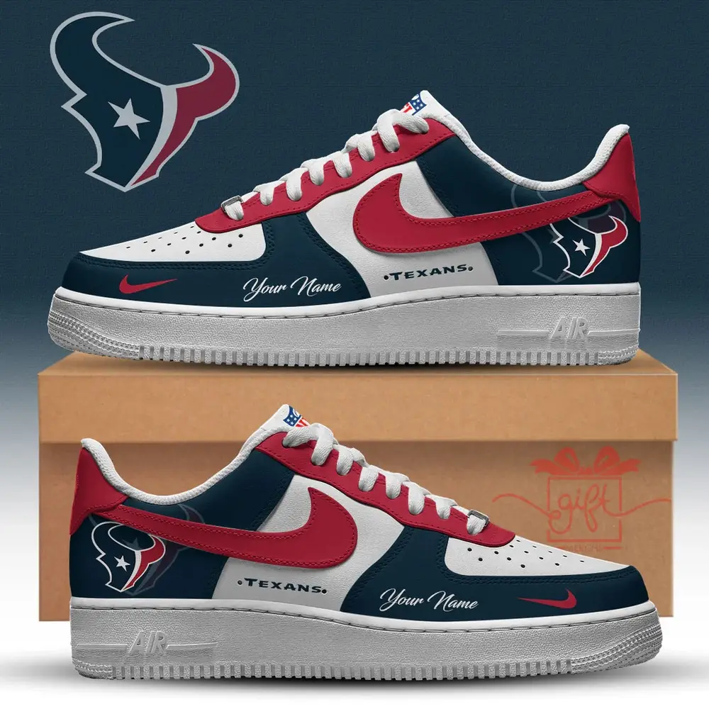 NFL Custom Houston Texans New 2026 Version Nike Air Force 1 Fashions Shoes