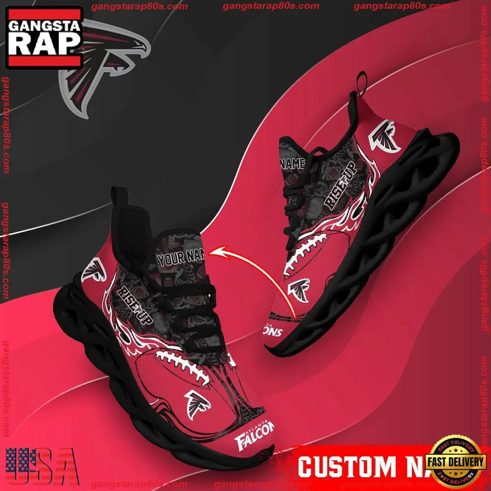 NFL Custom Name Atlanta Falcons Max Soul Shoes Running Sneakers