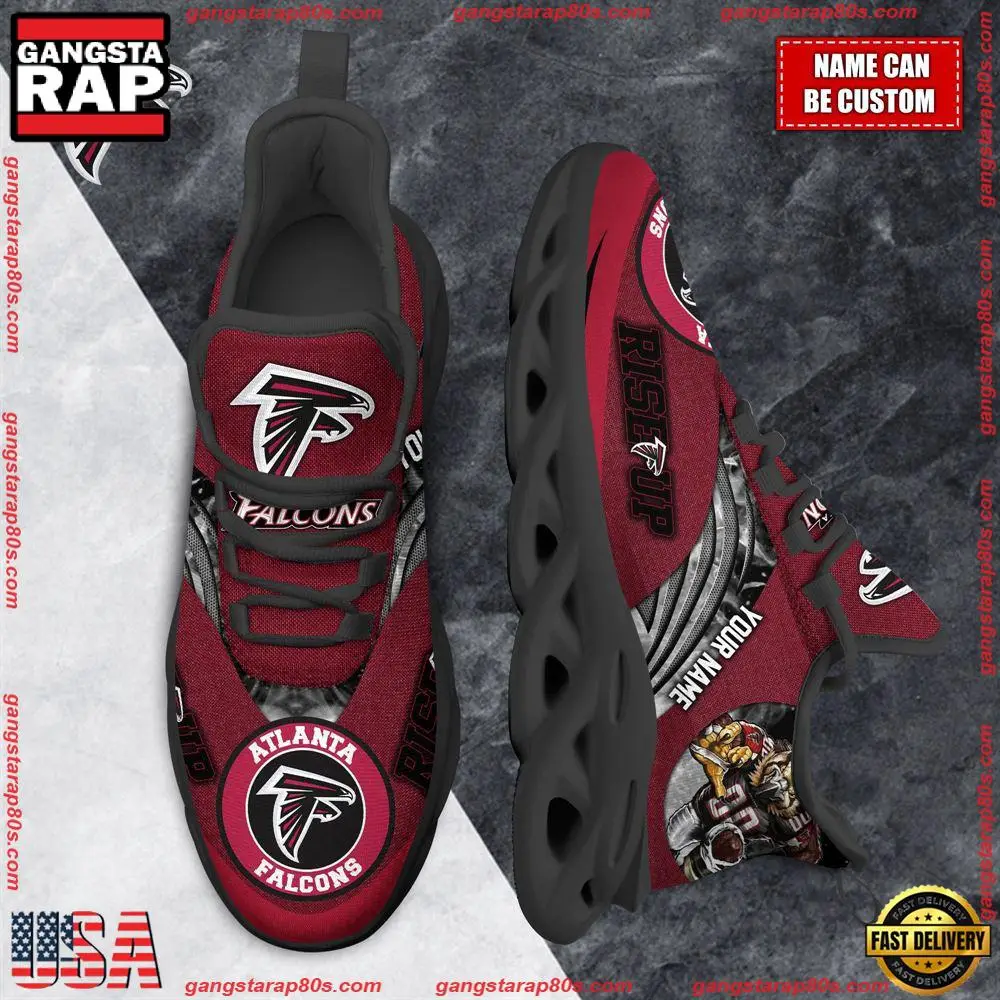 NFL Custom Name Atlanta Falcons Max Soul Shoes Running Sneakers NFL Custom Name Atlanta Falcons Max Soul Shoes Running Sneakers - Image 1