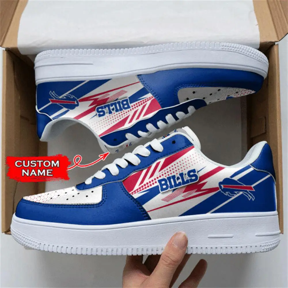NFL Custom Name Buffalo Bills Super Bowl Air Force 1 Shoes Sneakers NFL Custom Name Buffalo Bills Super Bowl Air Force 1 Shoes Sneakers - Image 1