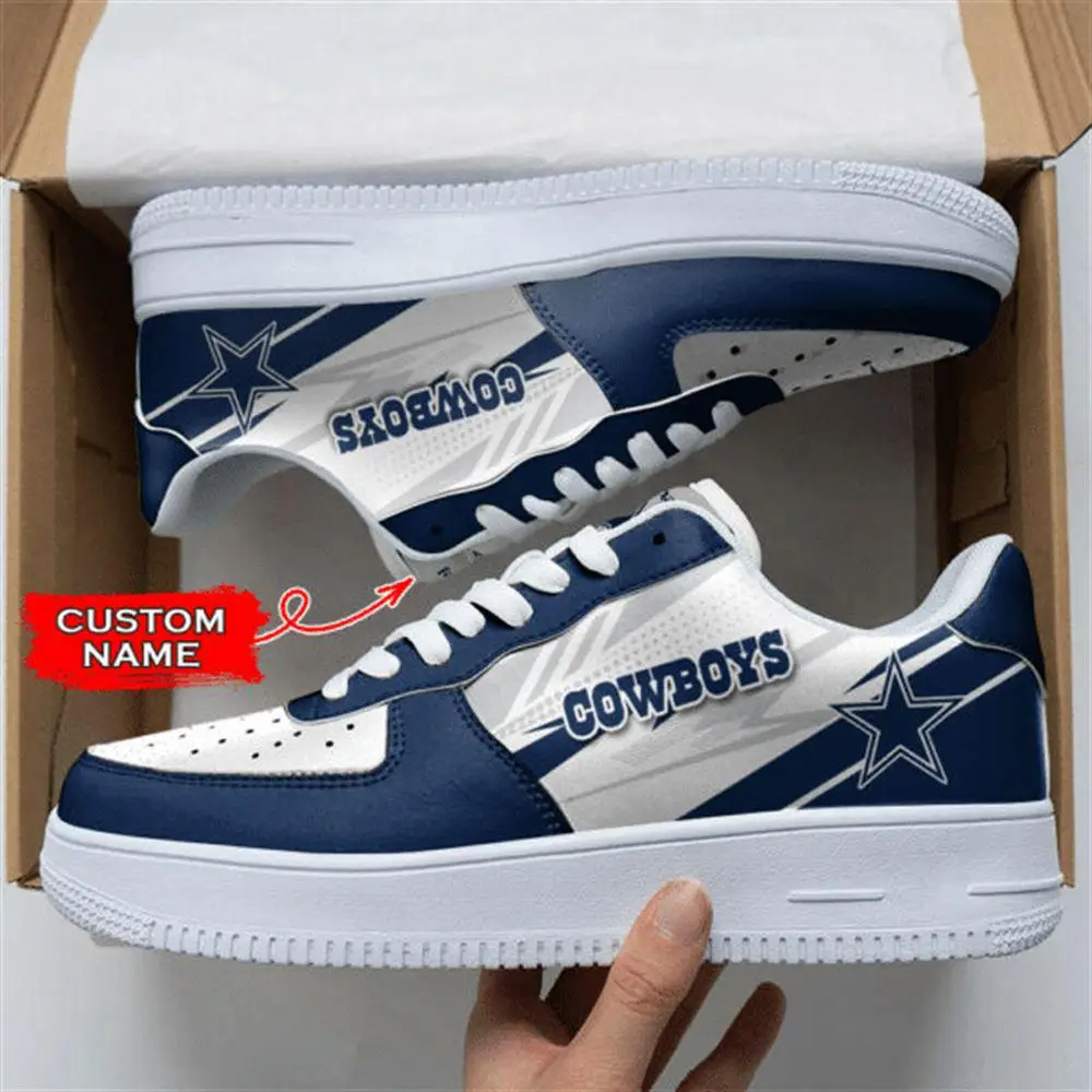 NFL Custom Name Dallas Cowboys Super Bowl Air Force 1 Shoes Sneakers NFL Custom Name Dallas Cowboys Super Bowl Air Force 1 Shoes Sneakers - Image 1