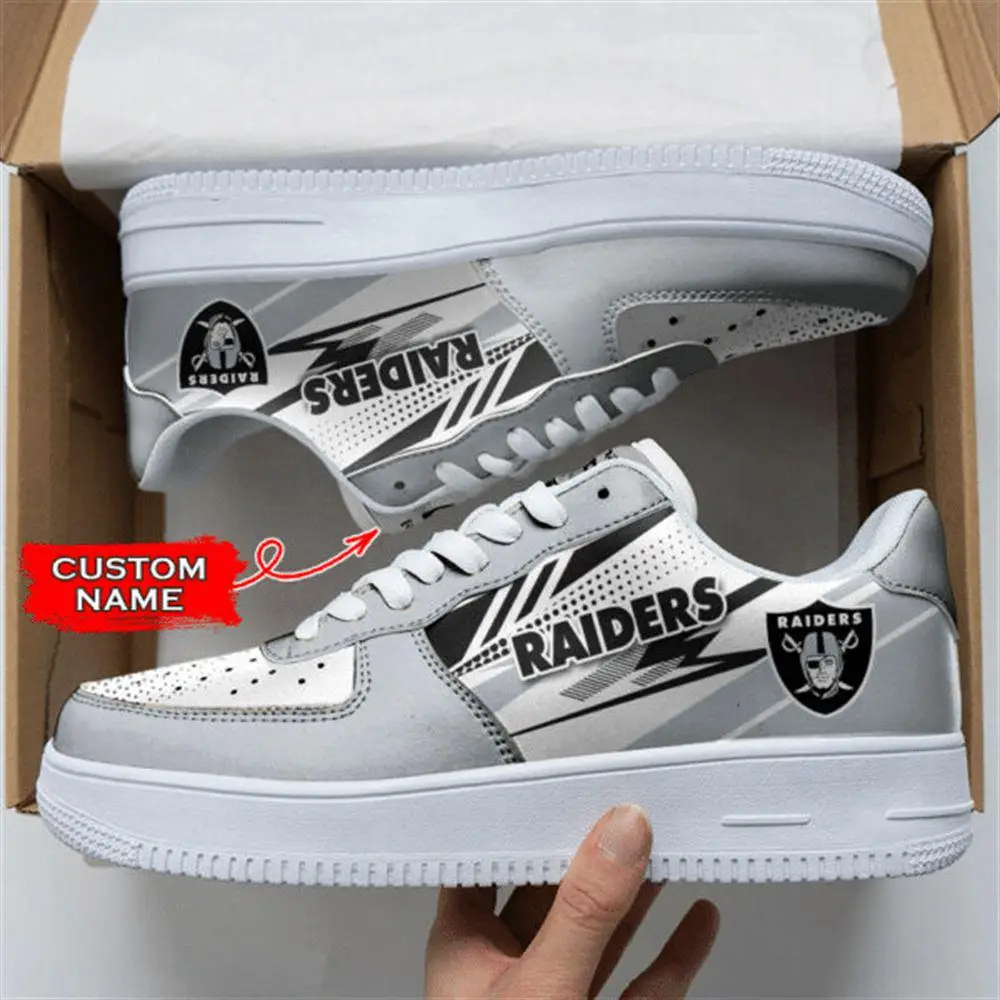 NFL Custom Name Las Vegas Raiders Super Bowl Air Force 1 Shoes Sneakers
