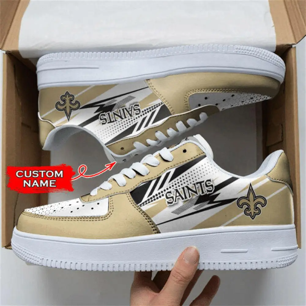 NFL Custom Name New Orleans Saints Super Bowl Air Force 1 Shoes Sneakers