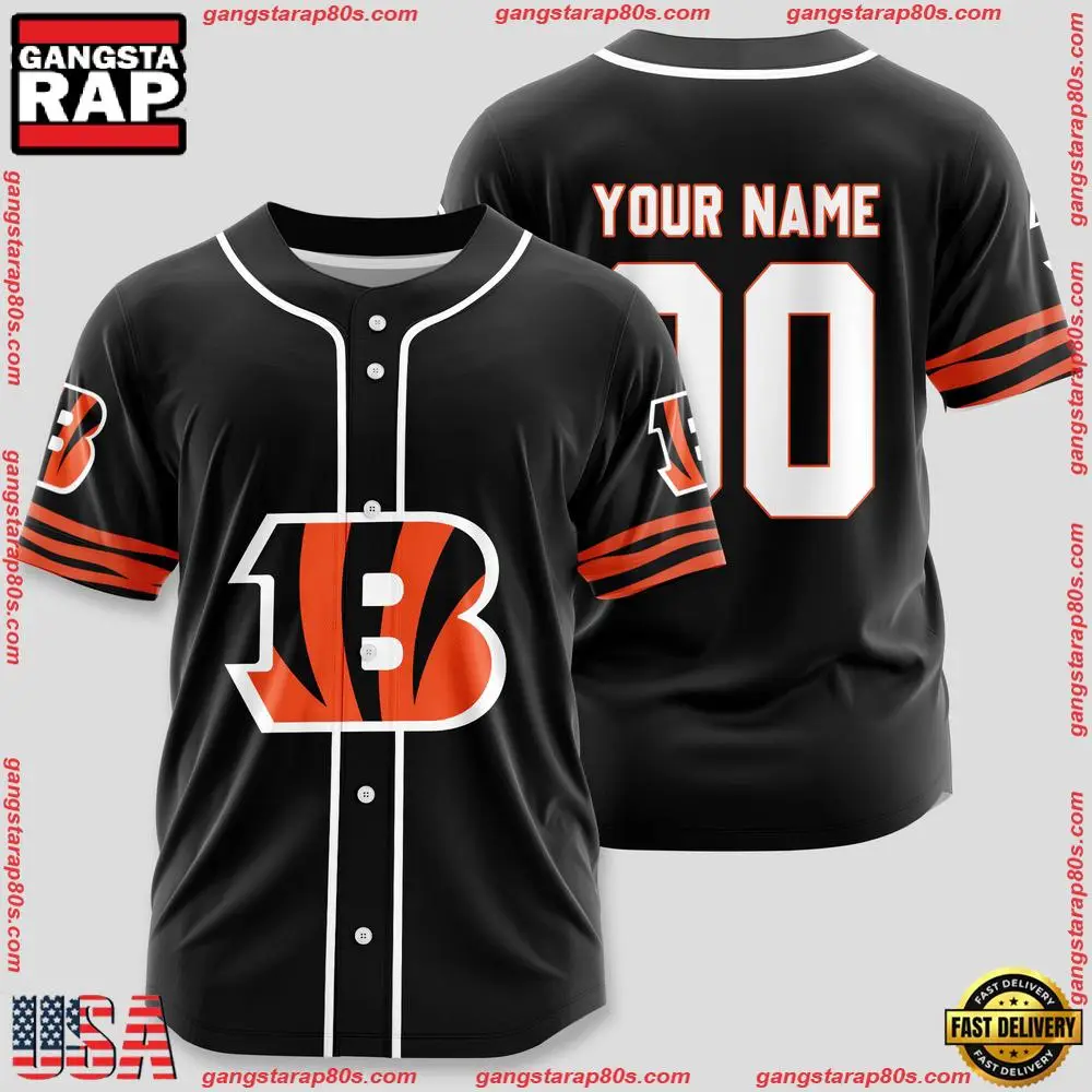 NFL Custom Name Number Cincinnati Bengals Sport Baseball Jersey Shirt