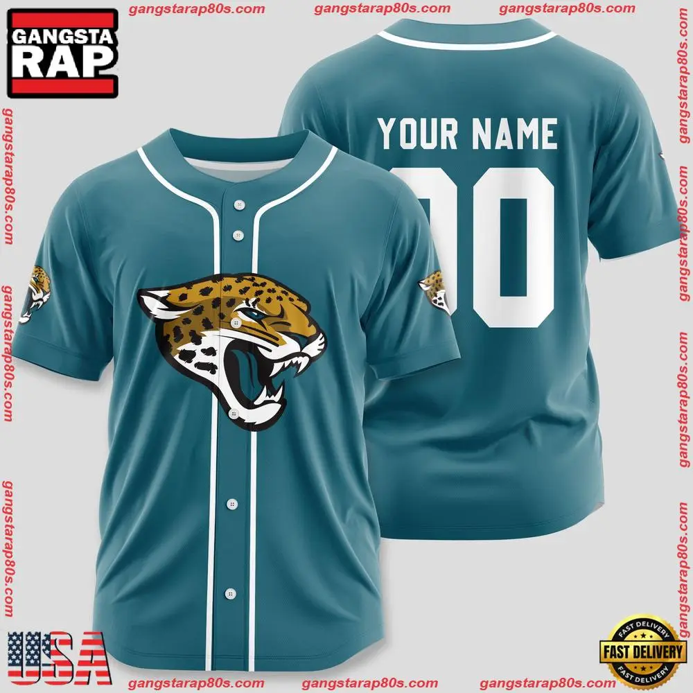 NFL Custom Name Number Jacksonville Jaguars Sport Baseball Jersey Shirt
