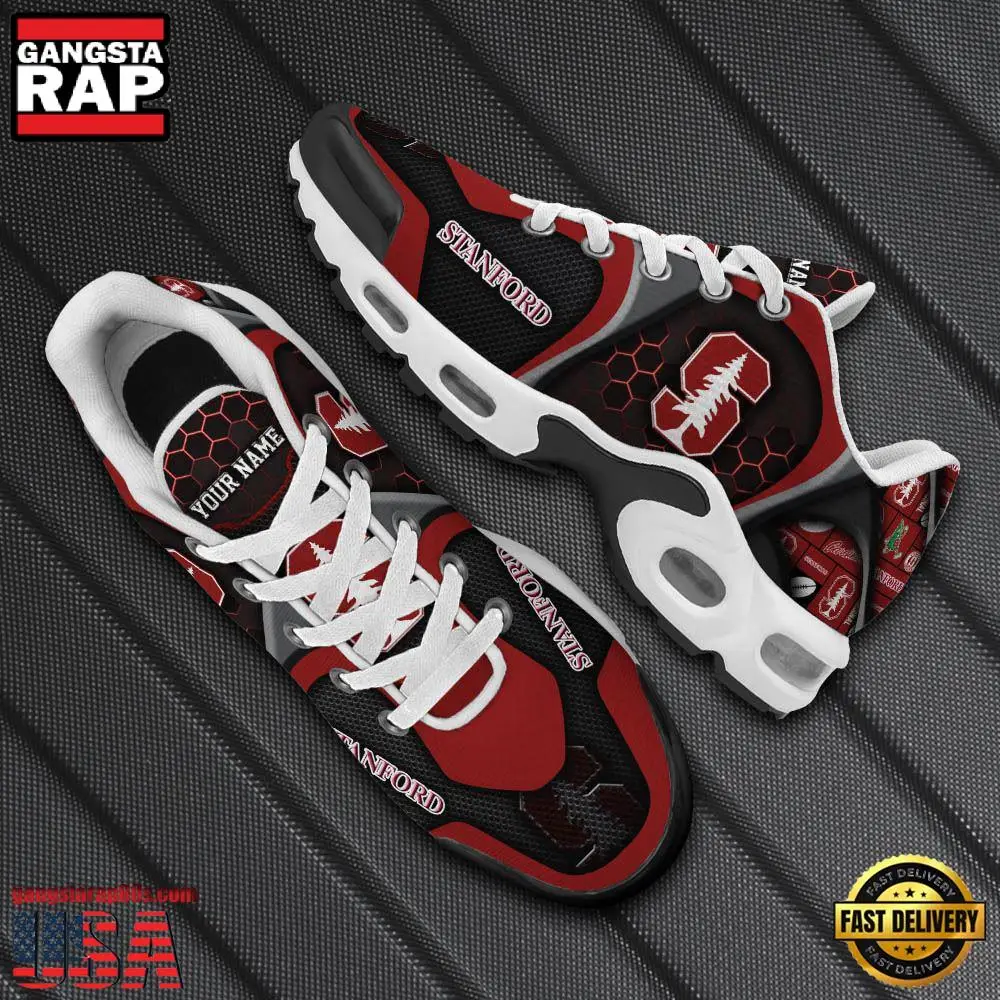 NFL Custom Name Stanford Cardinal Max Plus Shoes - Running Sneakers