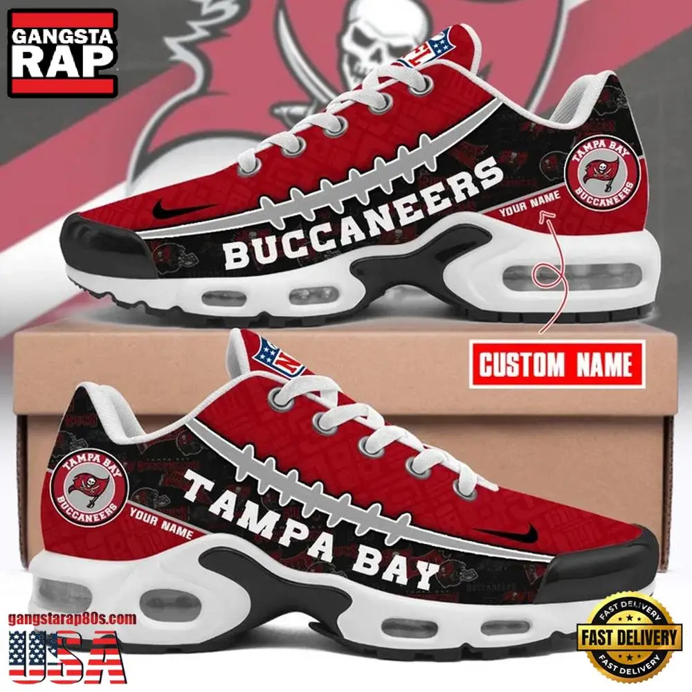 NFL Custom Name Tampa Bay Buccaneers Air Max Plus Running Shoes
