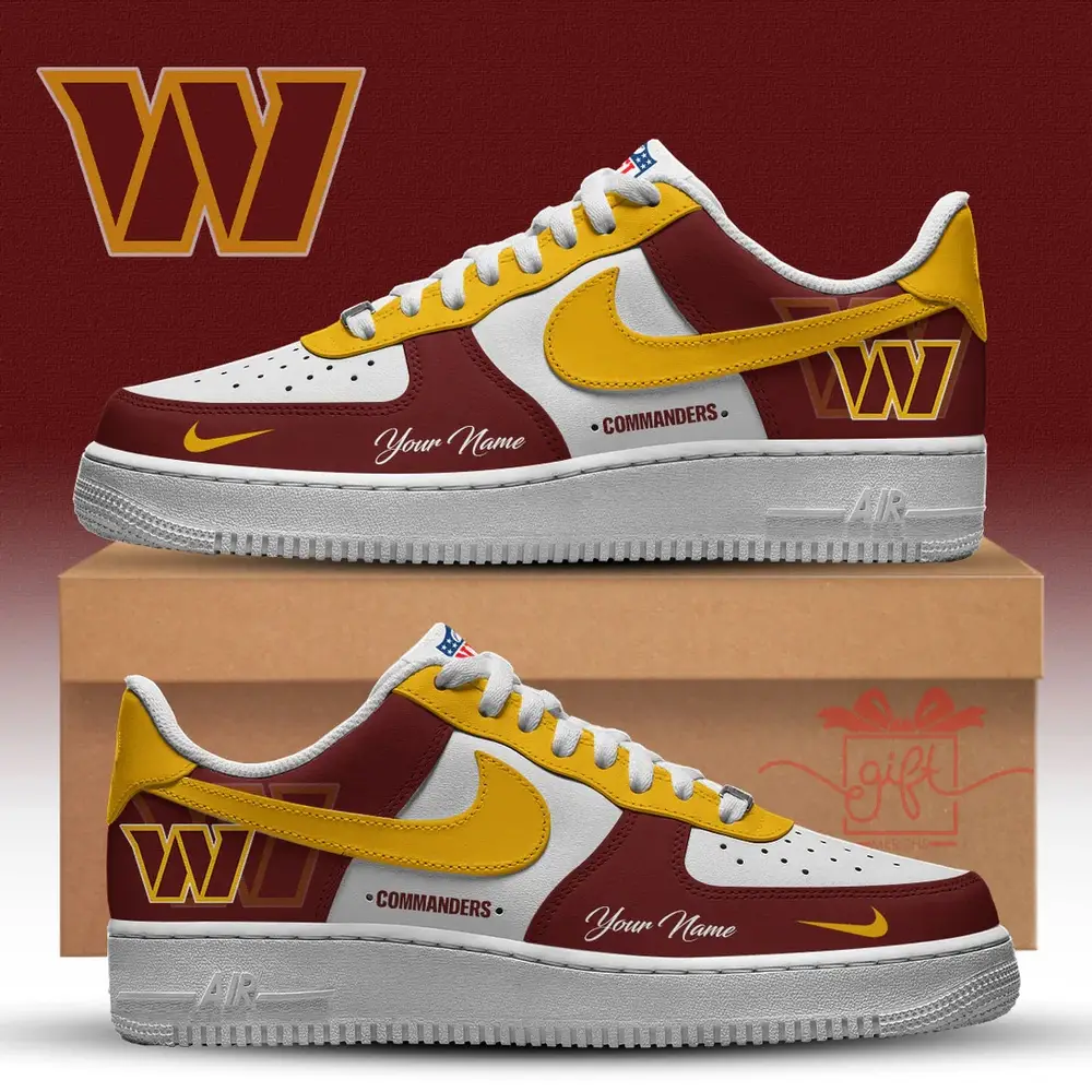 NFL Custom Washington Commanders New 2026 Version Nike Air Force 1 Fashions Shoes