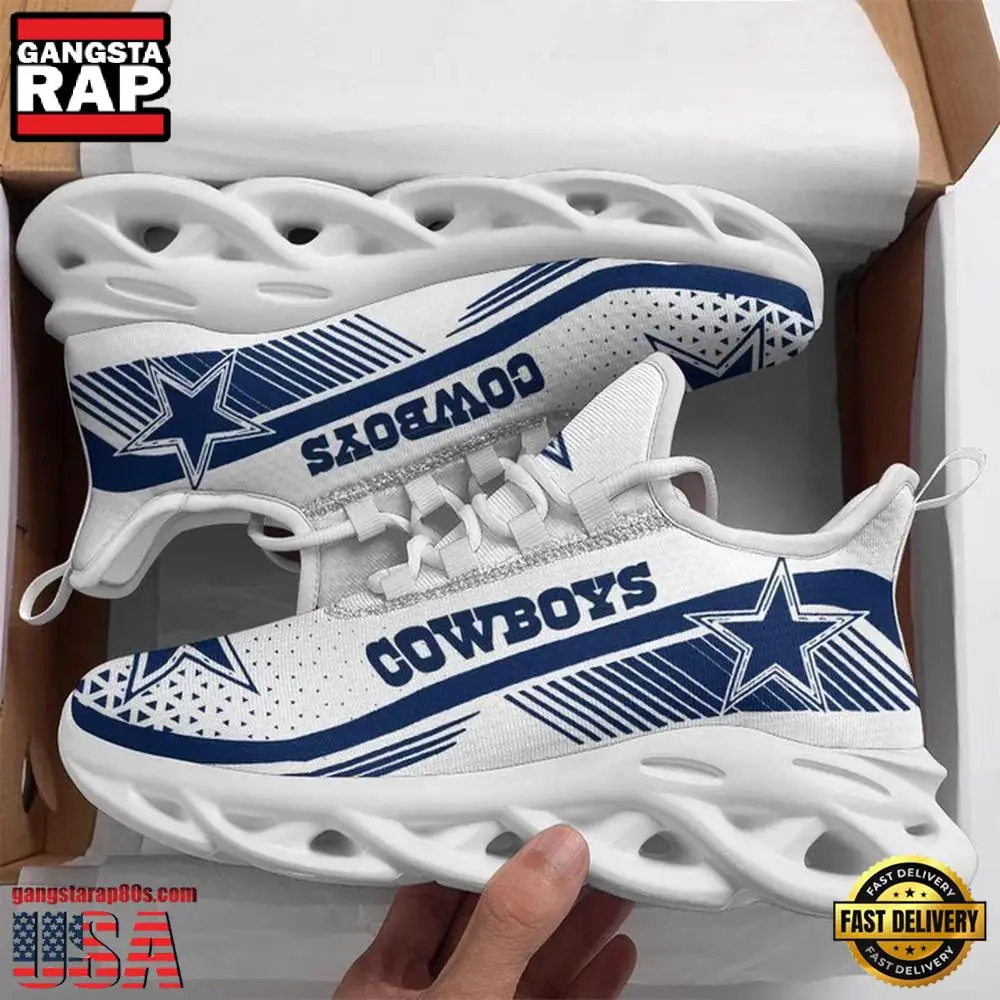 NFL Dallas Cowboys Football Pattern Max Soul Shoes Running Sneakers New Designer