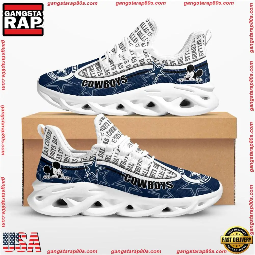 NFL Dallas Cowboys Mickey Mouse Max Soul Shoes Running Sneakers