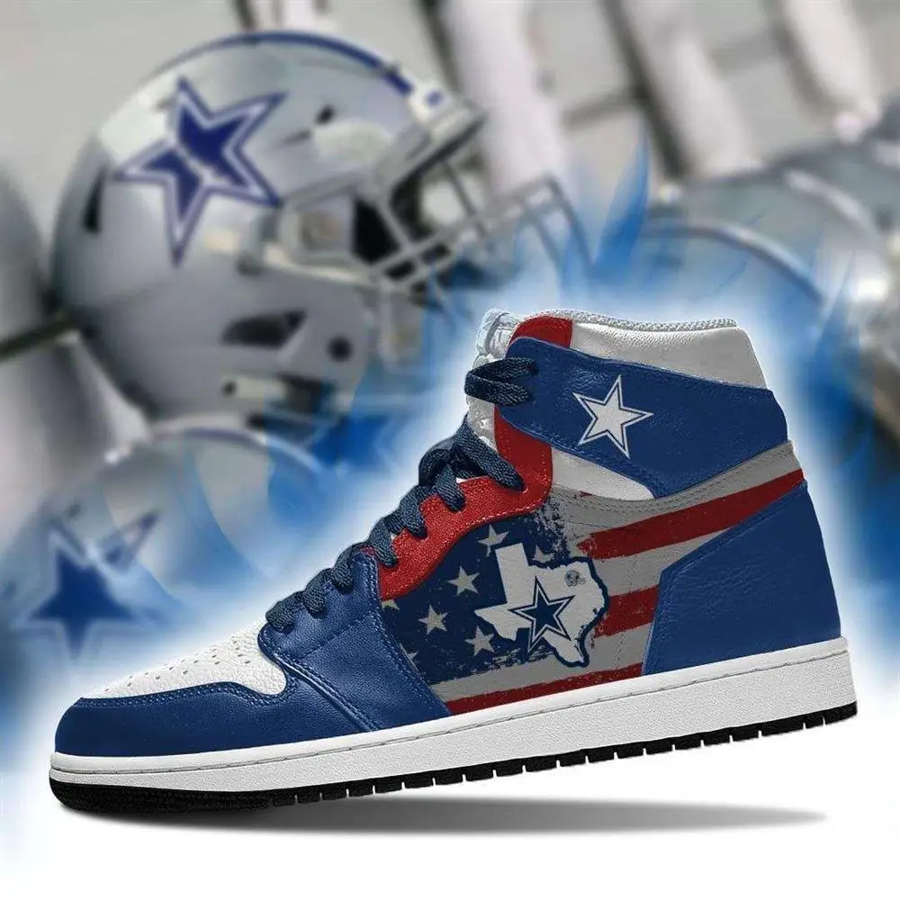 NFL Dallas Cowboys NFL Texas Flag JD1 Boot Sneakers Shoes