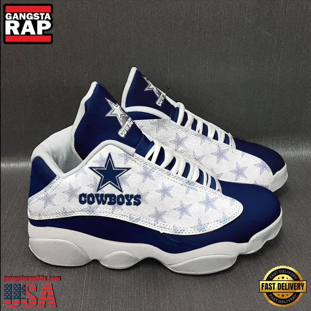 NFL Dallas Cowboys Ver 2 Air Jordan 13 Sneaker NFL Dallas Cowboys Ver 2 Air Jordan 13 Sneaker - Image 1